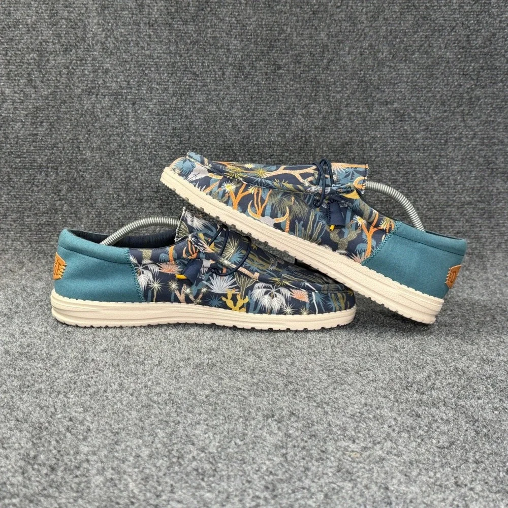 Hey Dude Wally Funk Oasis Shoes Mens 11 Blue Comfort Lightweight Slip On Sneaker - Picture 8 of 15